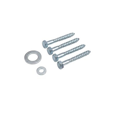 4 stk. Beton Skrue inkl skive - M12 x 80 mm