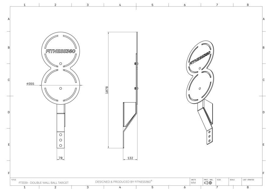 Fitness360 Double Wall Ball Target