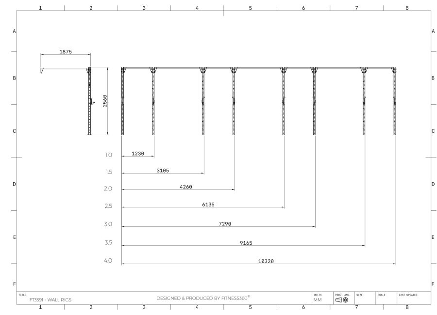 FT3391 Vægmonteret Rig