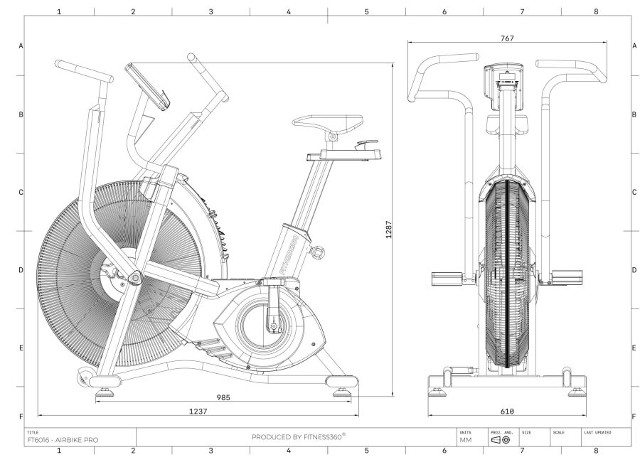 Fitness360 Air Bike