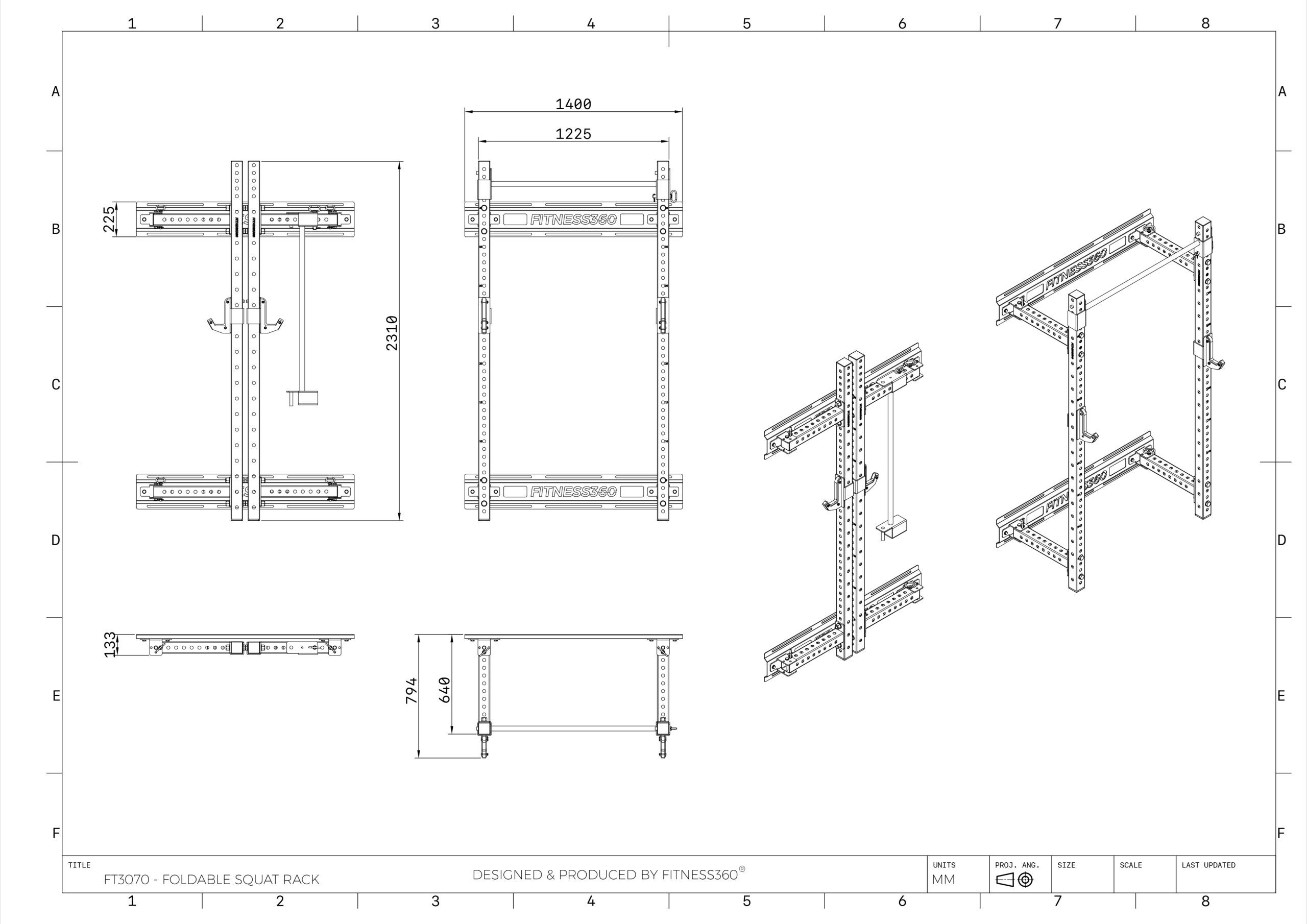 Fitness360 Foldable Squat Rack