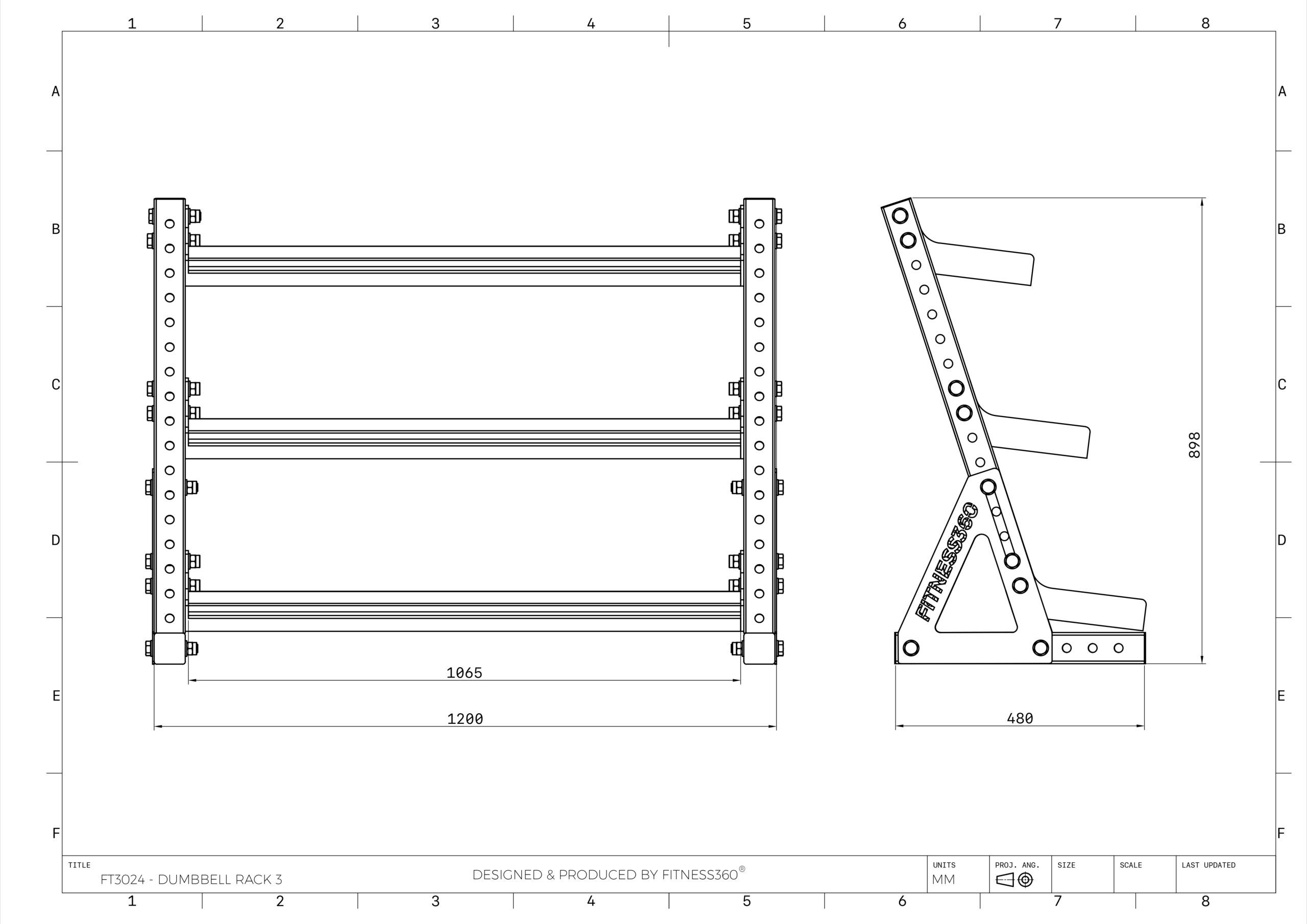 Fitness360 Dumbbell Rack