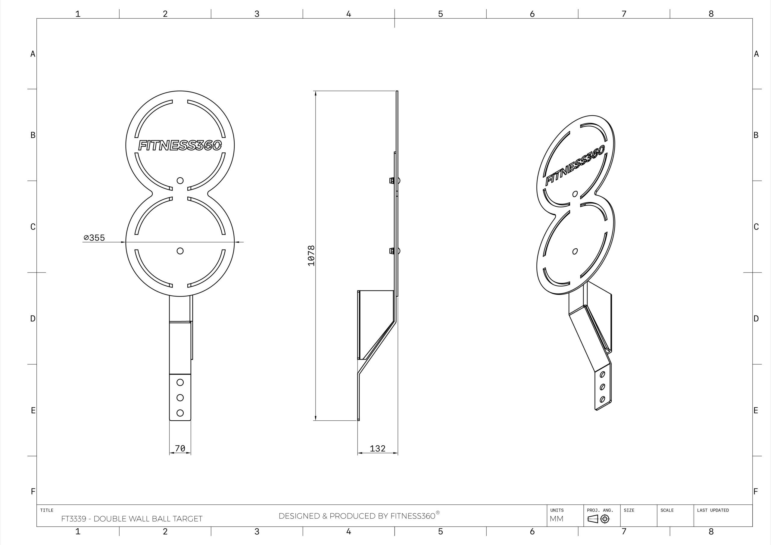 Fitness360 Double Wall Ball Target