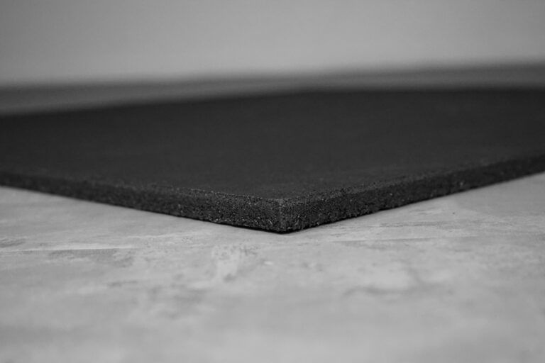 Gummiflise - 15 mm - sort